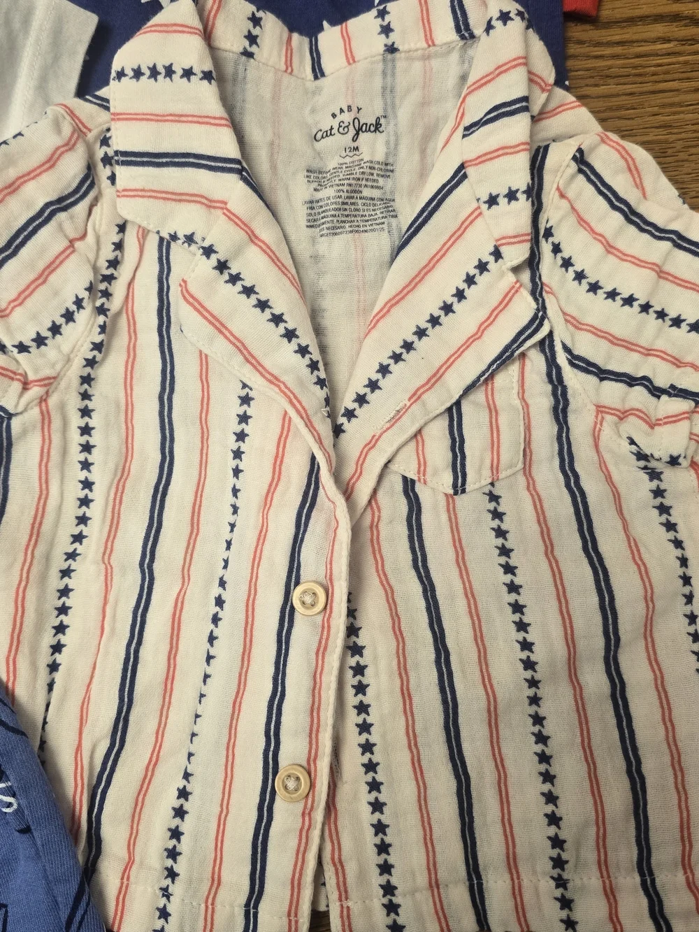Baby Boy 12 Month Set Bundle - Red, White & Blue Sets